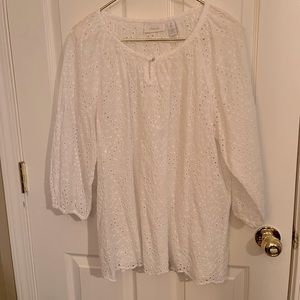 Chico’s Eyelet Lace Top